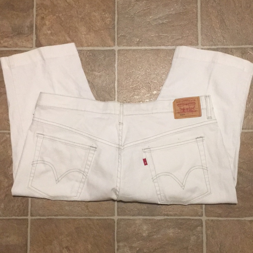 Levi’s 515 Capri jeans white size 14 nouveau